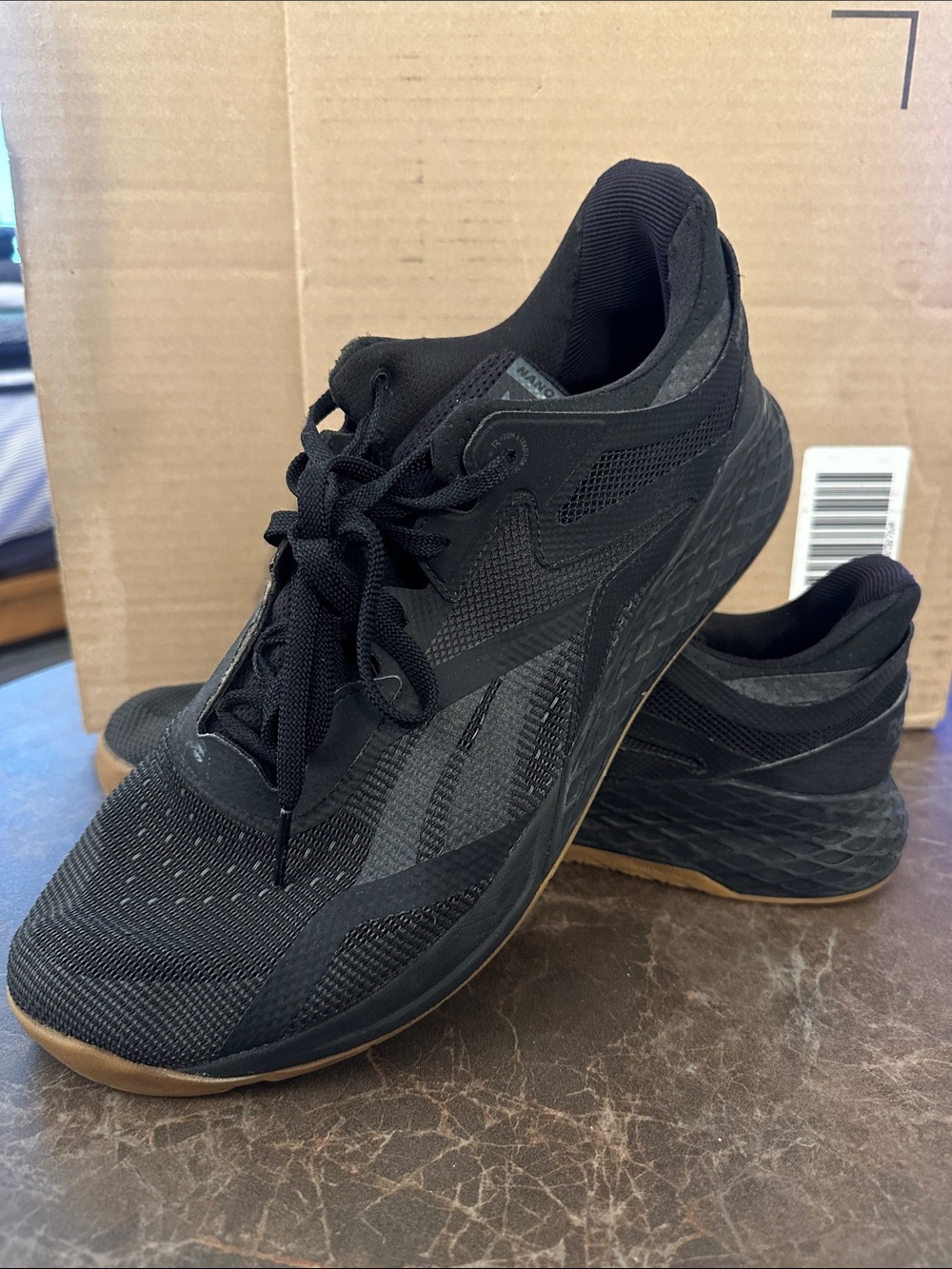 Reebok Nano X, US Size 14, Black/Gum